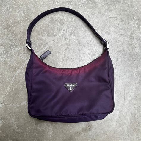 prada purple hobo|Prada hobo shoulder bag.